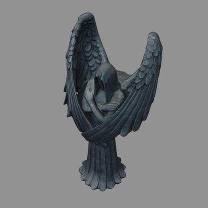 2023 Новый темный ангел скульптурная смола молитва