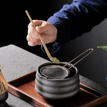 4-7PC/zestaw ręcznie robiony dom Home łatwy czysty zestaw herbaty matcha narzędzie stojak na miskę kit scoop ceremonię prezentu tradycyjna japońska akcesoria