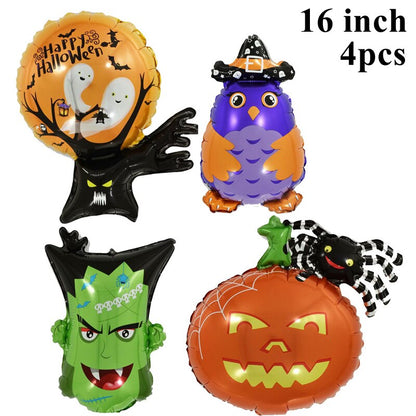 12/1kpl Halloween Ghost Balloons Toys Spider Witch Bat Pumpkin Skeleton Horror Halloween Party Decoration Festival Party Supply
