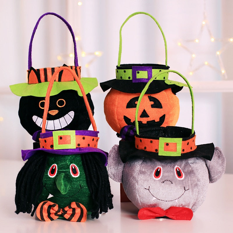 Halloween Hand Bag Witch Pumpkin Trick Or Treat Party Horror Ghost Festival Parti Happy Helloween Day Decor For Home 2023 Boo