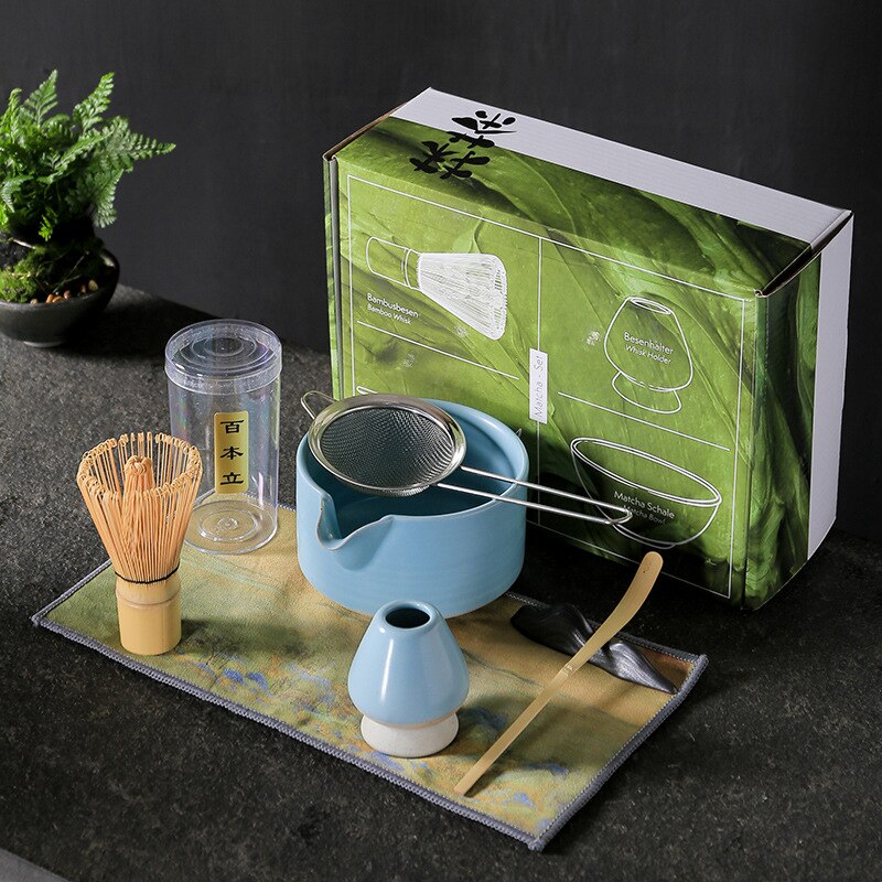 Service à thé Matcha japonais, cuillère à thé en bambou, ustensiles de préparation du thé à boire en intérieur, accessoires de thé Kung Fu de la dynastie Song, cadeau d'anniversaire
