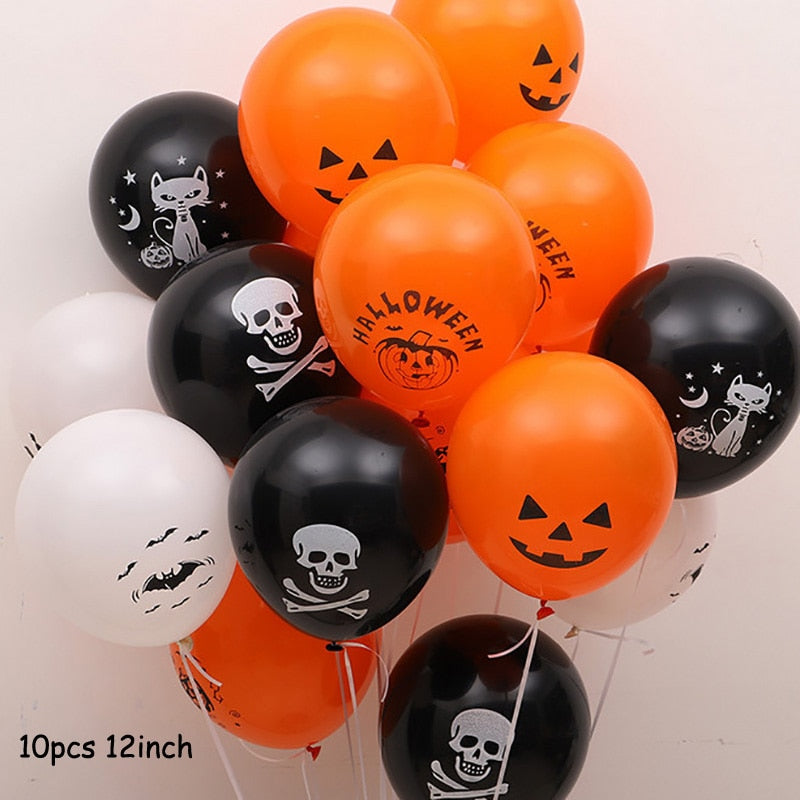 Ogromne stojące Halloween Dypkin Ghost Balloony Witch Bat Spider Foil Ballon nadmuchiwane zabawki dla dzieci globos halloweenowe zapasy imprezowe