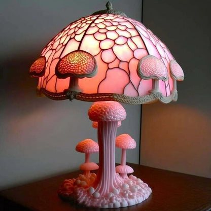 Mushroom Plant -sarjan pöytävalaisin kodinsisustushartsi -koristeeur eurooppalainen fantasiatyyli
