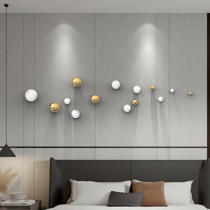 İskandinav dekoratif top oturma odası duvar dekorasyon topu ev aksesuarları otel ticari uzay dükkanı duvar asılı