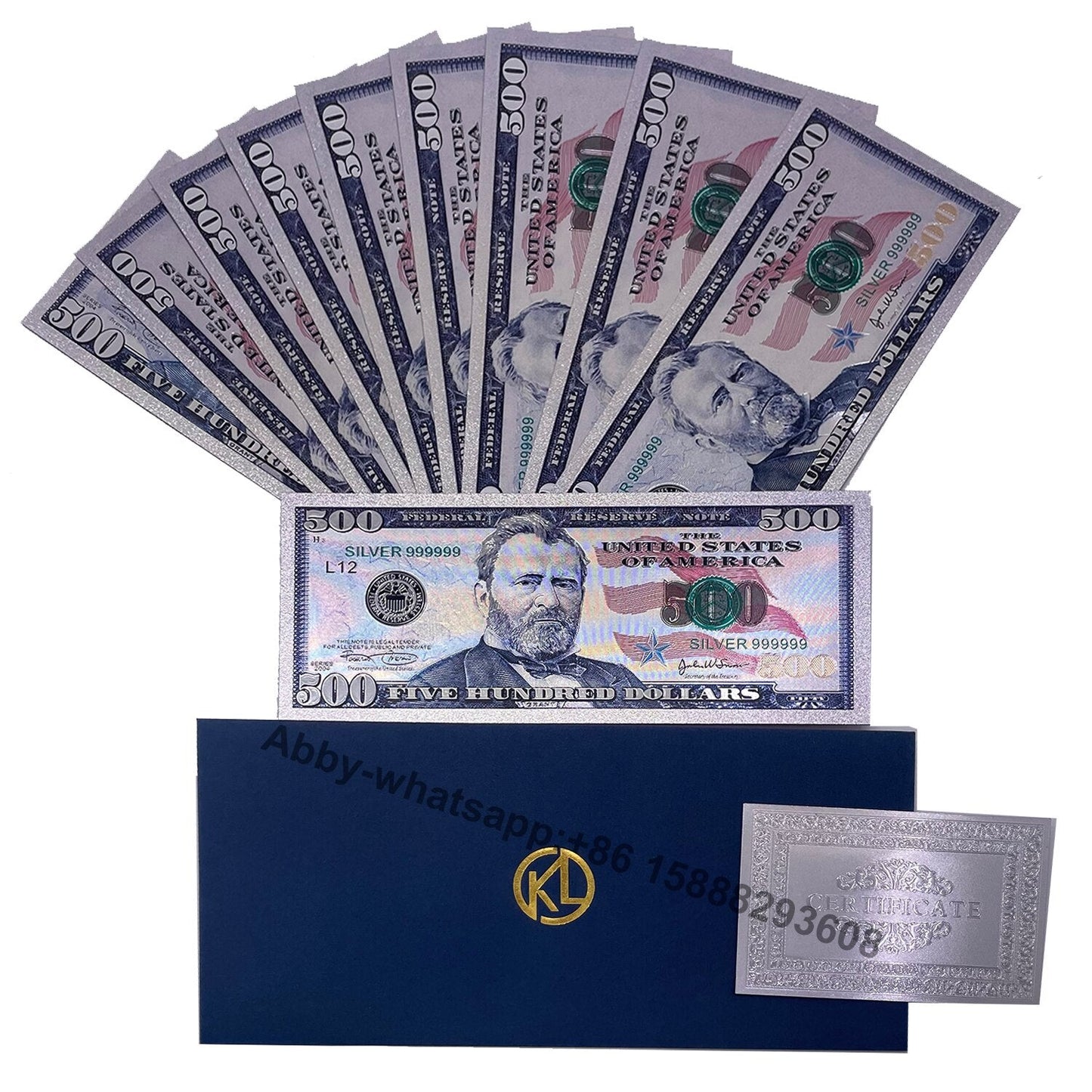 10pcs/lot USA 100 달러 골드 포일 플라테시 앤 노트 빌 선물을위한 봉투와 미국 미국 미국