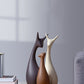 Keramik Nordic Deer Ornamente Kreative Neue Chinesische Wohnzimmer Hause TV Schrank Wein Schrank Dekoration Handwerk 