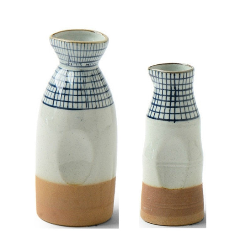 Combination 40-300ml Hand-Painted Sake Rice Wine Shochu Decanter Shot Cup Family Restaurant Bar Drinkware Hip Flask