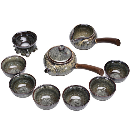 Chinesisches Teeservice aus Keramik, Teekanne, Gaiwan-Zeremonie, luxuriöses Kung-Fu-Teegeschirr-Set, Geschenk – Tazas De Te Kitchen Drinkware