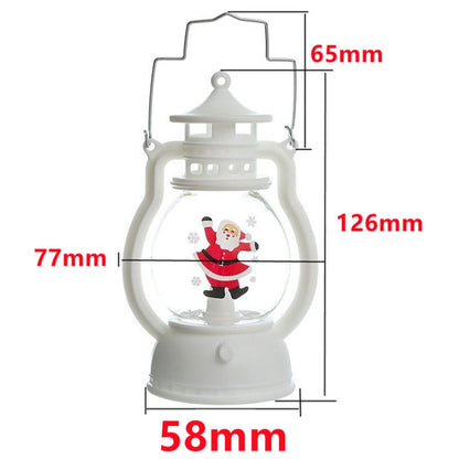 Hzzkzz ornamen Natal LED Lantern Lantern Santa Claus Dekorasi Natal Untuk Rumah 2023 Xmas Navidad Noel Hadiah