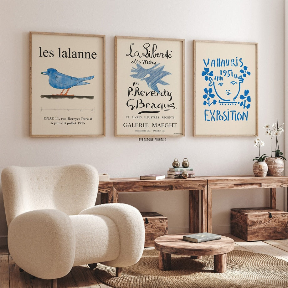 Affiches et imprimés d'exposition d'oiseaux Les Lalanne, peinture sur toile d'art mural, tableau mural, décoration de la maison, salon 