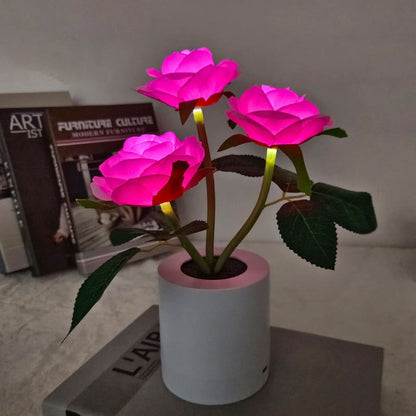 LED slunečnicová kytice Night Light Simulation Flower Atmosphere Desk Light Romantic Bedside Flower Lamp Gift Cafe Home Room Decor