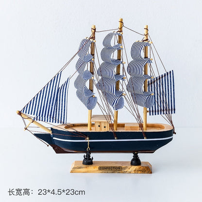 Nieuw houten zeilbootmodel Kantoor woonkamer decoratie ambachten nautische decoratie creatief model home decoratie verjaardag cadeau