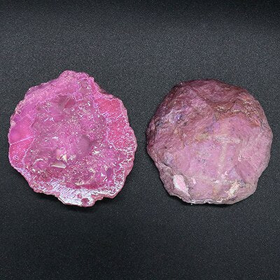 Agata naturale Elettroplata colorata Cornucopia Reiki Healing Crystal Crystal Geode GEOD DECIVI