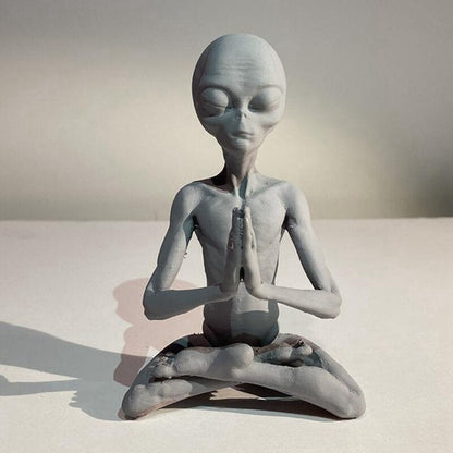 Мини -медитация инопланетная статуя орнамент инопланетный сад в саду домашний офис