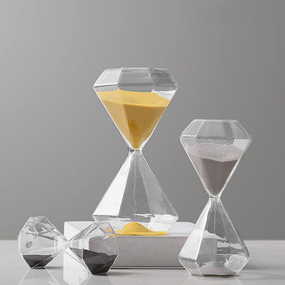 5-60分ダイヤモンドサンドクロック砂時計サンドグラスチルドレンギフトサンドタイマーホームデコレーション複数のカラーオプションで利用可能