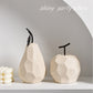 Décoration en céramique pomme poire Ins, décoration Simple pour salon, meuble TV, bureau, maison, décoration de fruits, nouvelle collection 