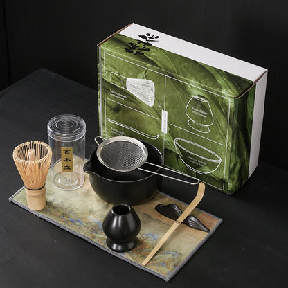 שיטה יפנית מתאימה להבריש קערה של מקצף ביצה תה קרמיקה מקצף ביצה למאמצת טקס תה יפני סט תה באופן ידני