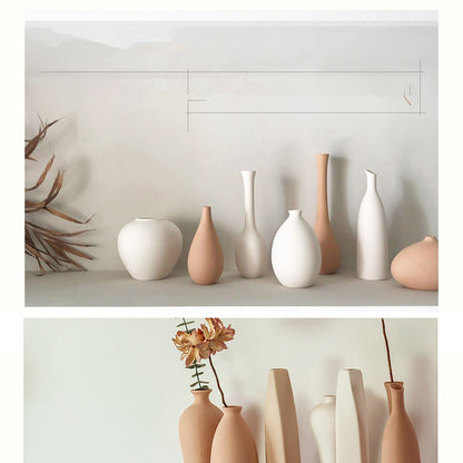 1 st Frosted Ceramic Vase Home Decoration Ceramicflower Vase Photography Props