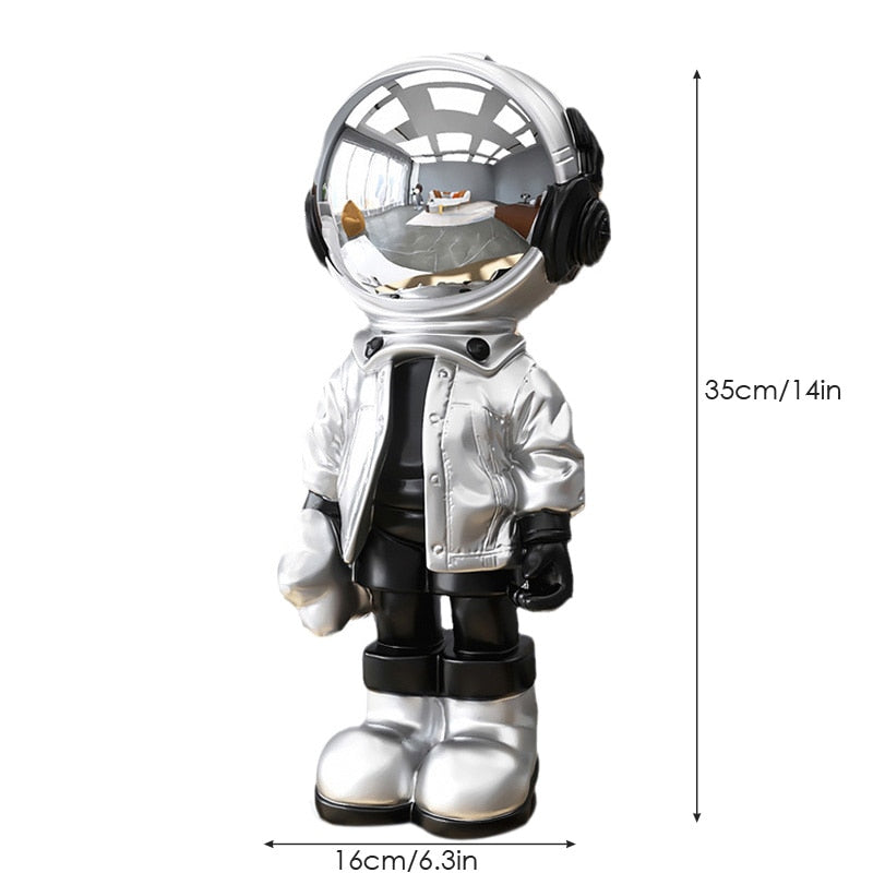 Artlovin Creative Resin Cartoon Astronaut Patung Home Dekorasi Figurine Dekorasi Desktop Patung Hadiah Ornamen Dalam Ruangan Nordik