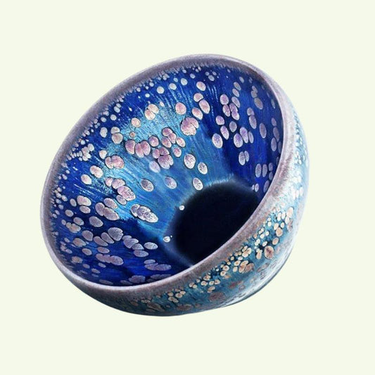 Chiński starożytny styl Tian Mu Cup na porcelanę Yuteki Tenmoku Glaze Natural Clay and Ore Tea Bowl Zestaw herbaty /Jianzhan