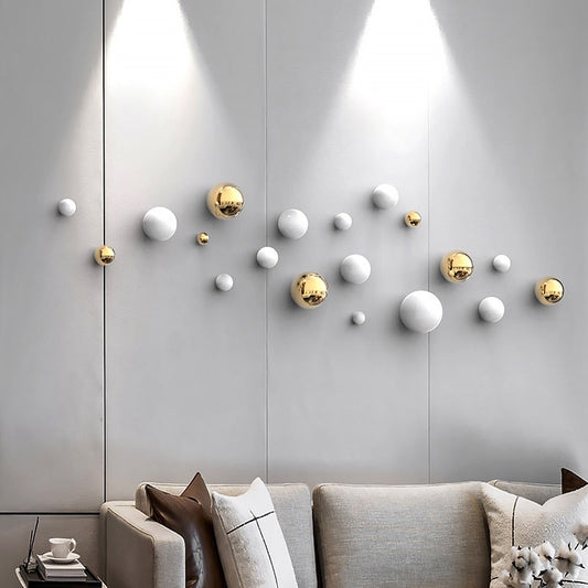 Bola decorativa nórdica sala de estar decoración de pared bola accesorios para el hogar hotel espacial comercial tienda de pared colgante