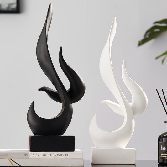 Creative Nordic Modern Abstract Art Staty Ornaments Home Figurines Living Room Office Desktop Sculpture Garden Decoration