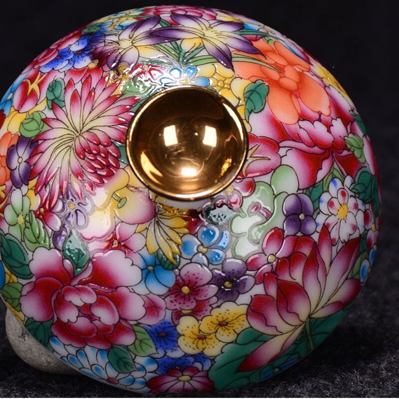 175 ml Jingdezhen hieno pastelli tee Tureen käsintehty Gaiwan Ceramics Tea Bowl Kiina TEA -AVARVIKKEET KOTIVUOTTEET