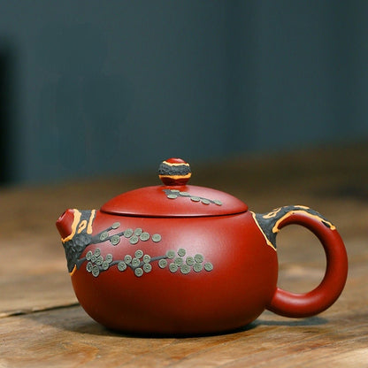 Yixing Çay Pot Çaydan Çay Pot Filtresi El Yapımı Mor Kil Teware Özelleştirilmiş Hediyeler İçkiler Seti