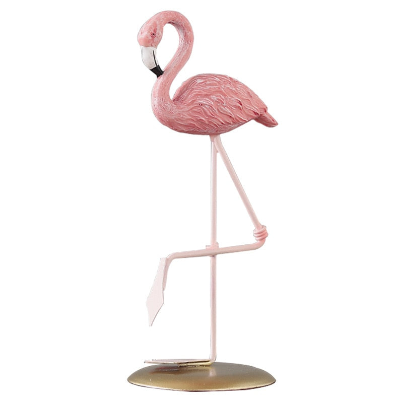 Pryskyřice Flamingo Dekorace Kreativní sochařská ozdoba v obývacím pokoji Office stůl dárek pro přátele domácí dekorace