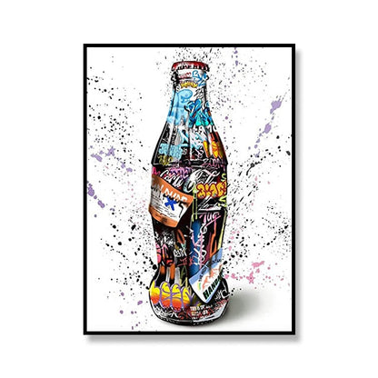Street Graffiti Canvas Art Print Perfume Bottle Basketball Soccer Decoration Malování obývacího pokoje Art Plakát pro domácí výzdobu zeď