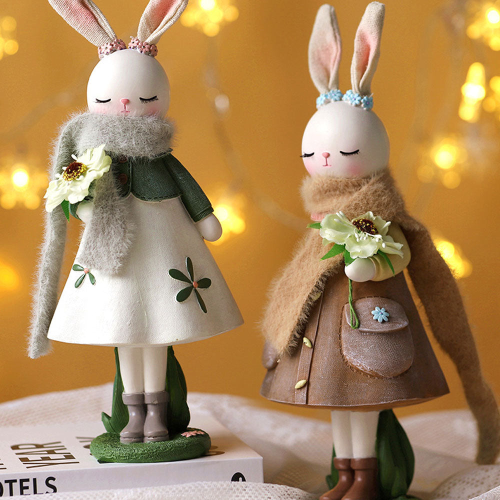 2023 Rabbit Wielkanocna dekoracja urocza figurka żywica figurka