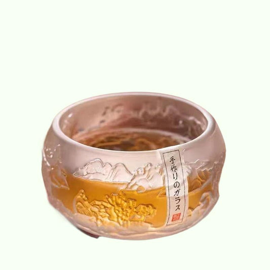 마스터 컵 일본 쿵푸 티 컵 크리스탈 차 보울 개인 가정 티 컵 차 세트 도매 찻잔