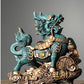 Statue porte-bonheur Kirin chinois, Animal dominateur, décoration de salon, résine, Sculpture d'art moderne, accessoires, cadeau 