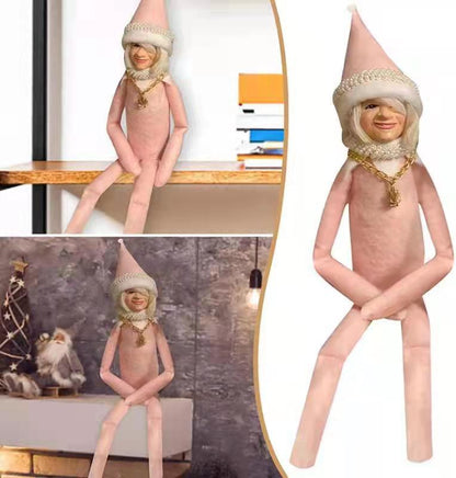 Snoop Kreatif di Spy Christmas Elf Doll Spy pada hiasan Krismas yang bengkok rumah hiasan hiasan elf anak patung elf mainan