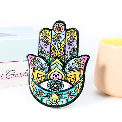 파티마 벽의 매달려 장식 입구 집 장식 절묘한 풍수 공예 선물의 개인화 된 다채로운 세라믹 장식 손.