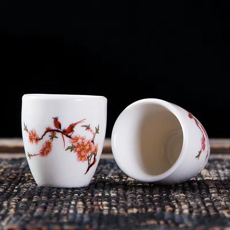 Ensemble de tasses à saké en céramique, 7 pièces/ensemble, flacons de hanche Flagon Vintage japonais, tasse à liqueur en bambou, ustensiles de cuisine pour la maison, cadeaux, ustensiles de bar 250ml
