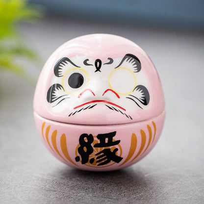 Japońskie ceramiczne daruma rzemiosło kreskówka Lucky Cat Fortune Ornament krajobraz Dekora domu