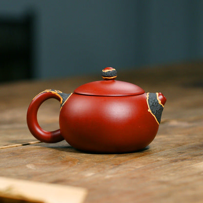 Yixing te potten tekanna te potten filter handgjorda lila lera teaware anpassade presenter drickware set
