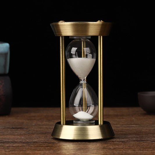 3/5/10 minuter Retro Metal Hantverk Hourglass Pendulum Hemma Kontoret Desktop Arrange Sandtimer Sandglasdekoration