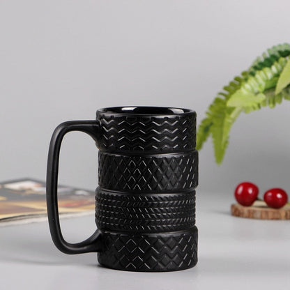500 ml creatieve beker grote capaciteit keramische beker nieuwigheid mug banden gevormd Cup Office Home Coffee Cup Breakfast Cup