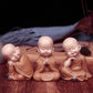 Niedliche kleine Mönchsstatus-Figuren, Religion, Buddha, Kunstharz, Kunsthandwerk, Schreibtisch, Miniaturen, Ornamente, Zubehör, Heimdekoration, Auto-Dekoration 