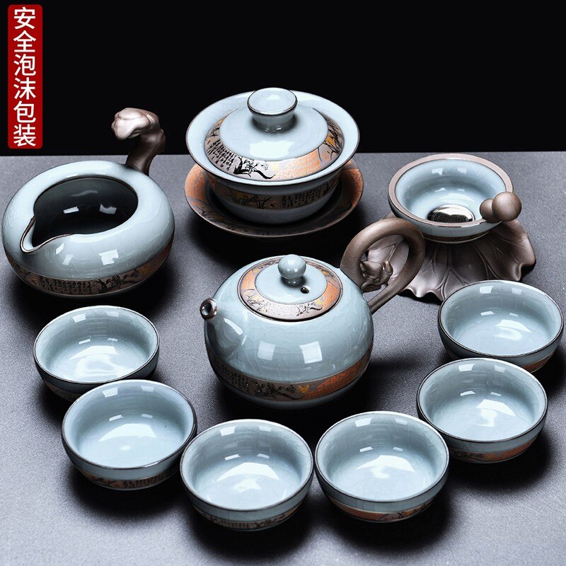 Service à thé chinois Kung Fu, tasses, bouilloire, infuseur, Service de cérémonie de voyage, accessoires de théière Chaleira