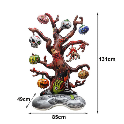 Halloween Ghost Tree Fólie Balón stojící duchový strom dýňové oční bulvy balón teroristické párty dekorace děti nafukovací hračky