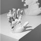Weiße künstlerische Handkunst-Körperstatue, abstrakte Skulpturen, moderne Einfachheit, Heimdekoration, Wohnzimmer, Bücherregal, Zimmer, Mesa-Dekor 