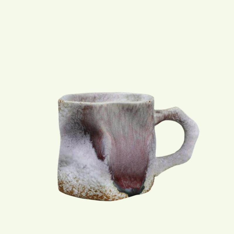 Twisted Ceramic Mug Coffee Cup Nisje Spesialformet Tea Cup fargerike grove keramikk kreative krus kaffekopper