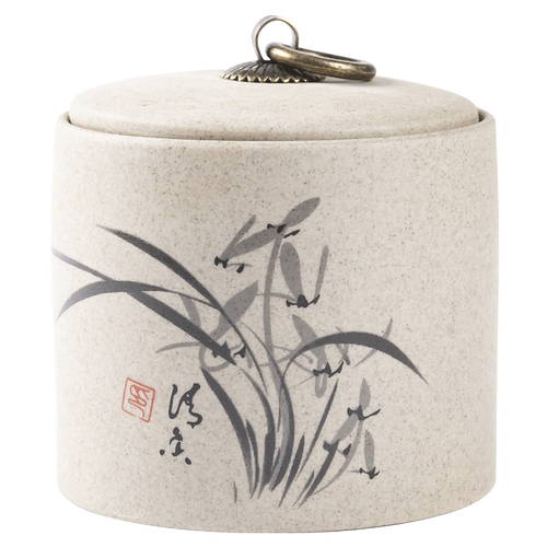 Retro Ceramic Storage Jars Household Tea Cans Moisture-proof Sealed Jars Household Living Room Tea Table Decoration Tea Sets