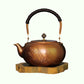 Bouilloire à thé en cuivre, grande Pot à citrouille, grande capacité, bouilloire bouillante en cuivre pur, infuseur à thé, théière faite à la main, service à thé sain 1,8 l