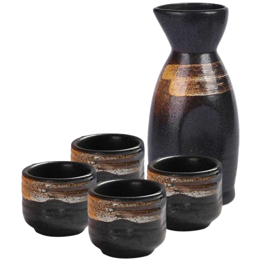 Sake Set Japanese Cups Bottle Pot Teacups Tea Ceramic Porcelain Cup Style Glasses Rice Jar Shot Hot Saki Pottery Accessories