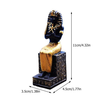 Gamle egyptiske farao figur hjemmekontorindretning samler kunstware
