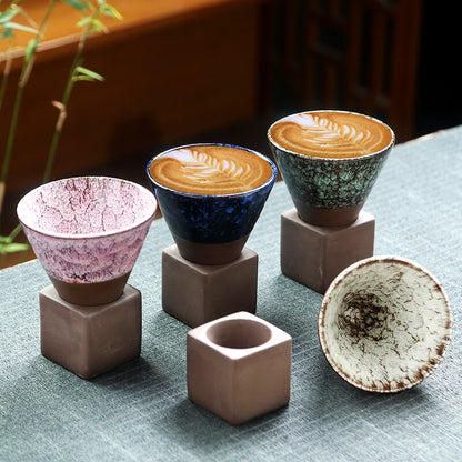 1 stk 200 ml cofffee cup steingods kreativ vintage cramic kaffe kopp kopp vannkopp vannkopp oppgradert